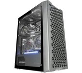 Mars Gaming MC-iPRO, Caja Profesional ATX, Rejilla Frontal de Malla 3D, Ventana Lateral Cristal Templado, Ventilador FDB Ultrasilencioso 12cm, Caja PC con Soporte Refrigeración Líquida, Semitorre PC Negra o Blanca