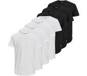 JACK&JONES Camiseta para Hombre,  Pack de 7 - JJENOA TEE CREW NECK, Basic, Algodón JJENOA TEE CREW NECK 7PK