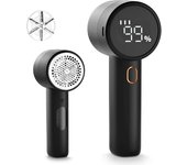 Depiladora de Telas, depiladora recargable, depiladora Eléctrica portátil con 3 velocidades, 6 Cuchillas, Pantalla LED Digital