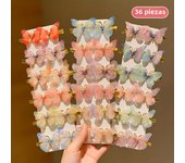 6/12/24/36 pieces of sweet girl butterfly hairpins that do not hurt hair, super nice and cute hairpins