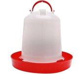 Comedero y bebedero para pollos y aves de corral con asa portátil, bebedero automático para pollitos, contenedor de agua de 2,5 l.