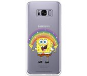 Funda original compatible con Samsung Galaxy S8 - Bob Esponja Arcoiris