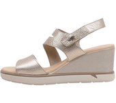 Fluchos F1973 Sandalias De Cuña Mujer Dorado