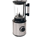 Batidora de vaso Cecotec Grand Katana 2700MAX Total Destroy B, 2700W potencia máxima, Tecnología contrarrotante TotalDestroy, cuchilla de 8 hojas recubrimiento titanio negro y jarra termorresistente vidrio fundido, 1,8 L capacidad, 5 Velocidades + Turbo