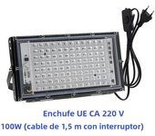 395nm 400nm LED UV Floodlight 220V 110V Ultraviolet Stage Lamp 50W 100W  Stage Blacklight Waterproof Disco Party Stage Backlight