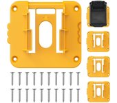 Soportes de batería para baterías Dewalt de 20V, estante de almacenamiento organizador de batería montado en la pared, 5 uds.