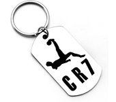Cristiano Ronaldo, Cr7 Football Stainless Steel Keychain, Fan Accessories, Fashionable, Simple, Novel and Unique Gift Accessorie