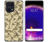 Funda Silicona para Oppo Find X5 Pro 5G diseño Sand Camuflaje Dibujos