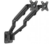 Gembird MA-WA2-01 soporte para monitor 68,6 cm (27") Negro Pared