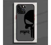 Marvel Art Punisher Phone Case For iPhone 15 14 13 12 11 Pro Max mini XS Max XR X 8 Plus SE Frosted Translucent Cover