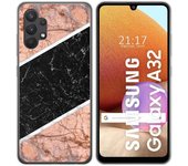 Tumundosmartphone Funda Gel Tpu para Samsung Galaxy A32 4G diseño Mármol 07 Dibujos