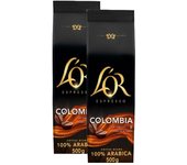PACK de 2 - L'Or Lor Café Expresso Colombia en Grano Natural 100% 500g | Distinción del Café Colombiano