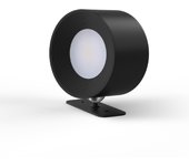 Lámpara de pared interior del LED, lámpara de pared del dormitorio, Batería recargable, control tactil, rotación de 360 °, lámpara de la escalera del pasillo de la sala de estar (Negro)