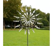 Patio Garden Lawn Outdoor Decoration Unique Wind Collectors Magical Kinetic Metal Windmill Spinner Solar Wind Powered Catchers