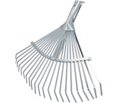 Rastrillo Metalico Para Jardin Ancho Regulable 31,5 A 43,5 cm. rastrillo Hojas, Cepillo Jardin, Escoba Metalica, Escoba Jardin