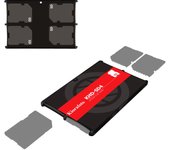 Mulit Slots Slim Micro SD Card Holder SD Card Case Portable Credit Card Size For SD TF MSD SDHC SDXC Microsd Cards Hard Shell
