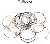 20-50pcs/lot 20 25 30 35 mm  KC Gold Hoops Earrings Big Circle Ear Wire Hoops Earrings Wires For DIY Jewelry Making Supplies