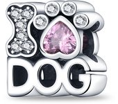 S925 Sterling Silver Cat And Dog Food Bowl Paw Pad Cute Pet Series Charms Beads Fit 3mm Bracelets DIY Gift Fine Jewelry Making