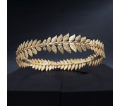 Halloween Greek Goddess Crown Gold Leaf Headband Tiara Roman Costume Accessories Brides Weddings Headdress For Girlfriend Diadem