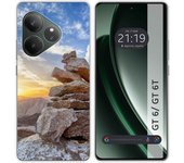 Tumundosmartphone Funda Silicona para Realme GT 6 / GT 6T 5G diseño Sunset Dibujos