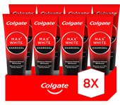 Pasta de dientes blanqueadora Colgate Max White con carbón 75ml Pack de 8