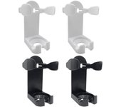 Organizador de Pared para cepillos de Dientes-4 Piezas Soporte de Pared para maquinilla de Afeitar eléctrica, Soporte para teléfono de Coche, para salón Cocina baño(2 Negro+2 Blanco)