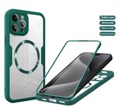 360° Fully Protected Double-sided Magnetic Case For iPhone 16 ProMax/16 Pro/16 Accessories Cover For Magsafe Wireless Charging