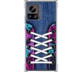 Funda Silicona Antigolpes para Motorola Edge 30 Ultra 5G diseño Zapatillas 06 Dibujos