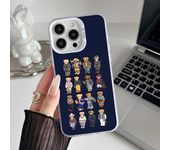 Epc Fashion Bear P-PoloS Phone Case IMD Phone Case For IPhone 16 15 14 13 12 11 Pro Max Plus Color Silver Cover
