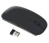 Ratón inalámbrico de diseño ultrafino ergonómico para ordenador portátil pc mouse con conexión inalámbrica para ofimática
