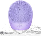 Cepillo de limpieza facial, cepillo de limpieza facial eléctrico impermeable de silicona suave 3 en 1 recargable por USB IPX7