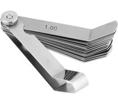 Herramienta de inspección de soldadura con regla de calibre de espesores curvada de acero inoxidable 0,05-1,00mm
