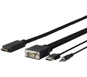 Vivolink Adaptador VGA a HDMI con Audio de Alta Calidad