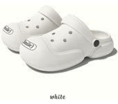 Zapatos con agujeros grandes para mujer en verano, nuevo estilo para uso en interiores y exteriores, parejas antideslizantes que pisan mierda, sandalias de suela gruesa para mujer