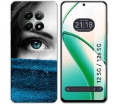 Tumundosmartphone Funda Silicona para Realme 12 5G / 12x 5G diseño Ojo Dibujos