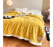 Mantas Sofa/Cama, Manta Polar de Sherpa Multiusos con Microfibra Extra Suave y Borreguitos 130x160cm/160x220cm y 220x240cm.