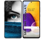 Tumundosmartphone Funda Gel Tpu para Samsung Galaxy A72 diseño Ojo Dibujos