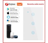 ZigbeeTuya Smart Light Switch Touch WiFi Wall Switch Work With Alexa Google Home Alice Smart Life 1/2/3/4 Gang Need Neutral Wire