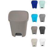 JARDIN202 - Cubo basura plástico Apertura con pedal 25 Litros | Cubo reciclar Mate 35x30x42 cm