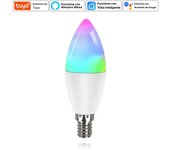 E14 WiFi Smart Light Bulb Candle Lamp 220V 5W 7W 9W with RF 2.4G Remote Tuya Smart Life APP Voice Control With Alexa Google Home