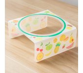 Cartoon Pet Bowl Cat Bowl Acrylic Stand Floral Ceramic Cat Bowl Neck Protection Cat Bowl Dog Food Bowl Cat Feeder  Pet Supplies