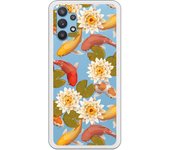Funda original compatible con Samsung Galaxy A32 - Patron peces y flores