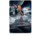 Retro French Rock Singer Johnny Hallyday Metal Sign Personalized Tin Plaque Pub Wall Bar Decor Decorations Art