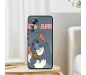 Cartoon Toms Jerry For Xiaomi Redmi Note 12 12S Turbo 11 11T 11S 10 10S 9 8 8T 7 Pro Plus 5G Black Phone Case Cover
