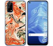 Tumundosmartphone Funda Gel Tpu para Realme 7 5G diseño Mármol 12 Dibujos