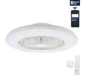 Aigostar- Ventilador Techo Alexa, Luz LED 40W, 4400LM, 2700K-6500K Regulable, Lampara Ventilador Techo Inteligente con Mando a Distancia y Gateway, Silencioso, 6 Velocidades, Diameter 50CM