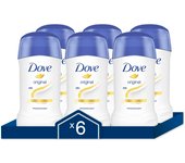 Dove Desodorante en Barra Antitranspirante Original 40ml - Pack de 6