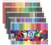 Caja de 160 Lápices de Colores, Los Mejores Lápices para Niños, Adultos y Artistas. Ideal para todo tipo de coloración.