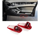 2X For Porsche Panamera 970 Boxster 896 987 Cayman 911 997 LED Car Door Projector Warning Ghost Shadow Welcome Light Accessories
