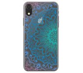 Tumundosmartphone Funda Gel Transparente para IPHONE XR Diseño Mandala Dibujos